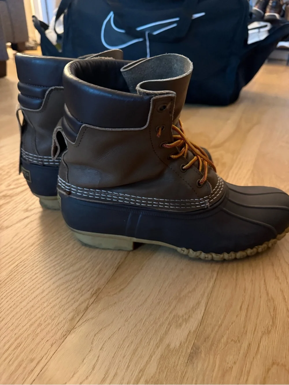 L.L. Bean Green Men's Duck Boots